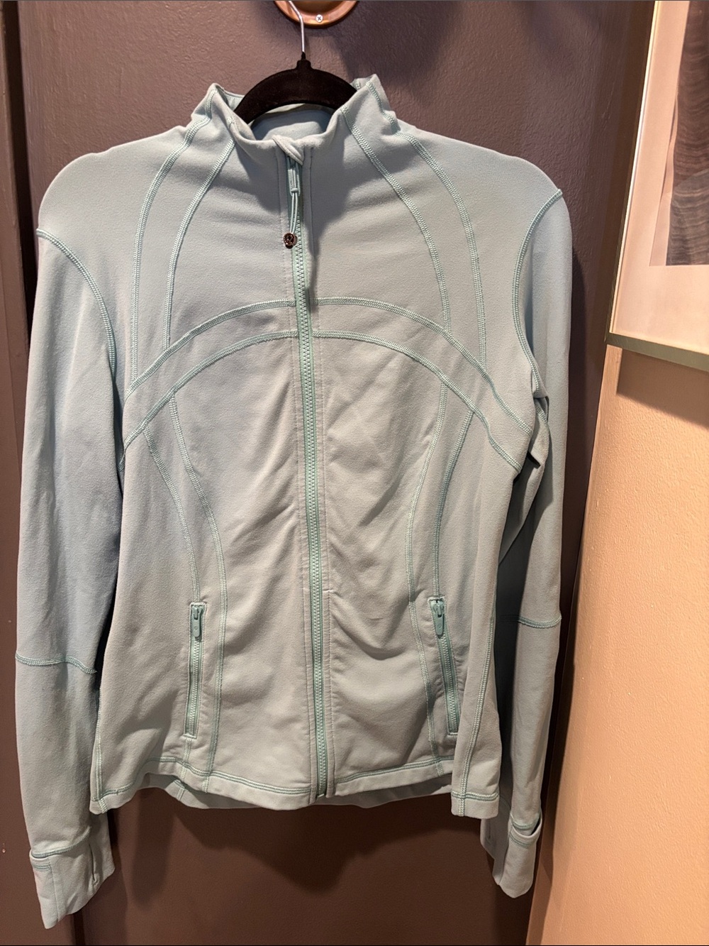 lululemon athletica Light Aqua Full-Zip Lightweight define Jacket
